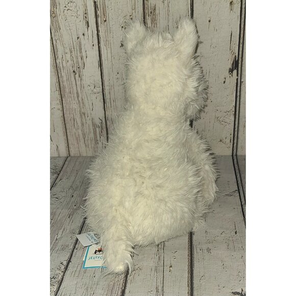 13" NWT Jellycat West Highland Terrier Monroe Plush Stuffed Animal Westie Dog - Picture 3 of 5